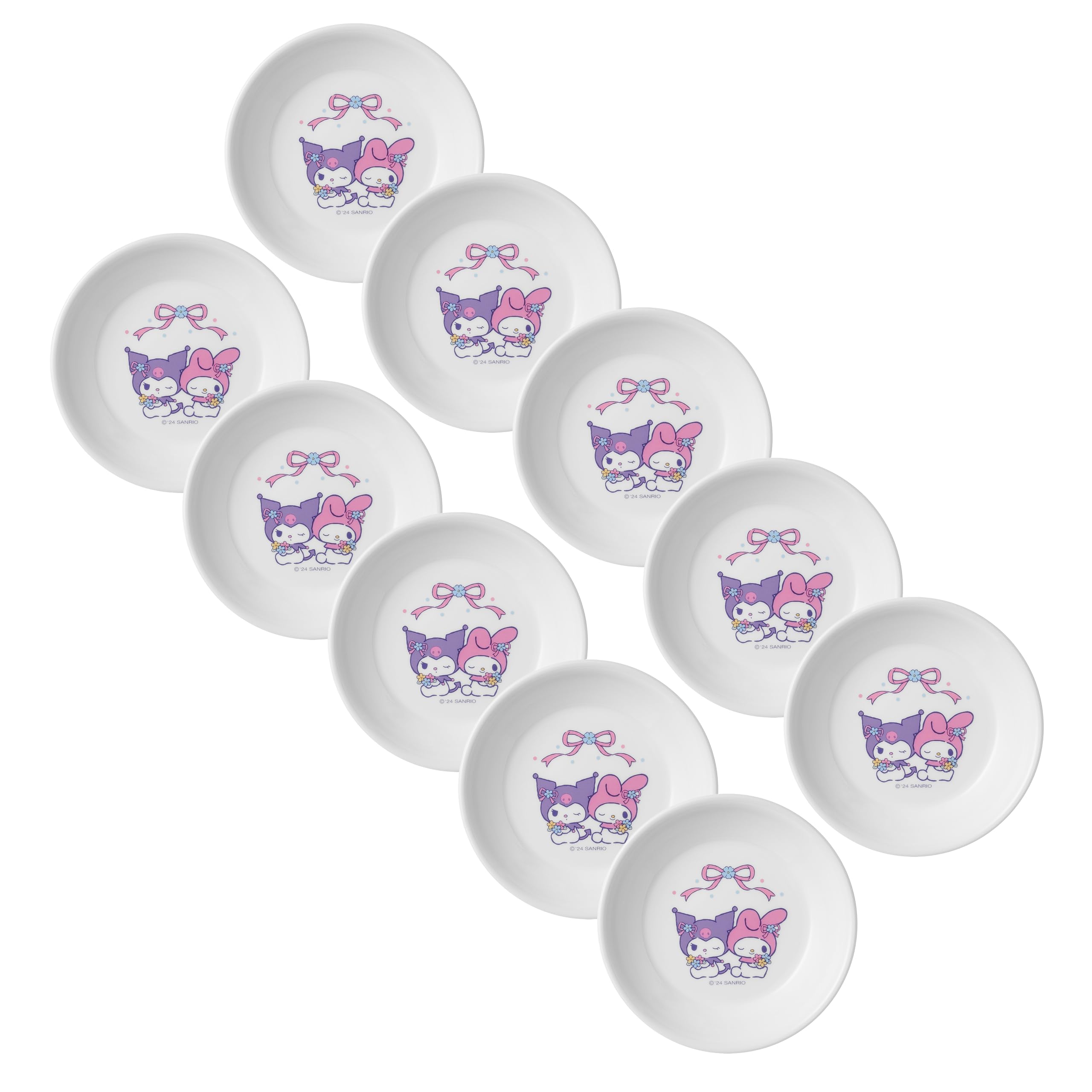 

PEARL METAL CORELLE 12 см внешний микроволновая печь посудомоечная машина My Melody Kuromi Мини набор тарелок, диаметр, ударопрочный, легкий, безопасный, безопасный,