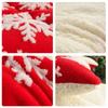 Christmas Style Thick Winter Blanket for Bed Soft Warm Snowflake Fleece Comforter Double Size Faux Lambswool Sleeping Blankets