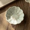 Retro Handmade Coarse Pottery Taste Plate Creative Hand-Painted Lace Ceramic Plate Japanese-Style Household Tableware Seasoning Plate Dipping Plate