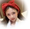 Wash Hairband Simple Hair Turban with Ribbon [Facial 3-Color Set] Fluffy, Cute, (Red, White, Pink)