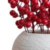 Artificial Fruits Ceramic Vase Home Desktop Planters Decoration Chinese Year Ornaments for