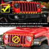 Schwarze Zubehör Scheinwerferblenden Verkleidung Abdeckung Dekoration für Jeep Wrangler JL 2018-21