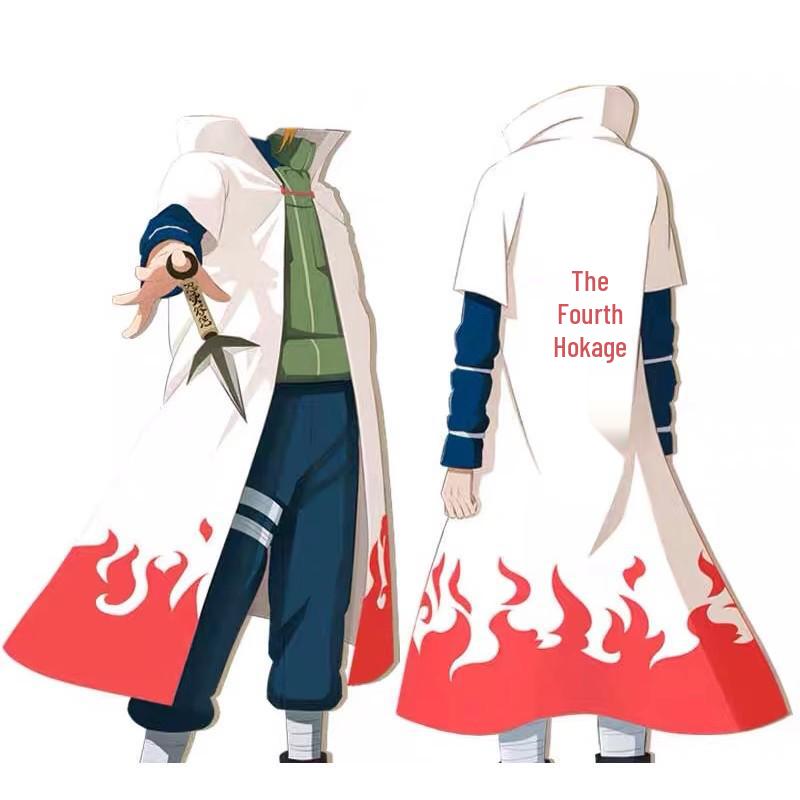 Minato Namikaze Akatsuki Outfit: Naruto Vierter Hokage Cosplay Trenchcoat