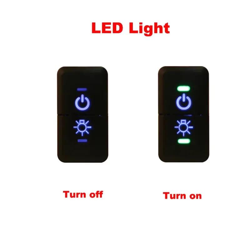 1PCS Car Dual Key Switch DRL LED fog light power supply Switch button With Connection Wire For Toyota old FJ Cruiser Prado LC120