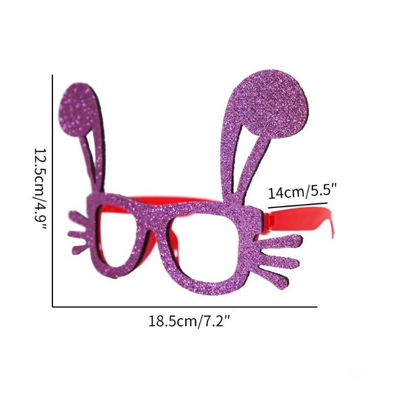 1Pc Easter Decoration Glasses for Children Chick Rabbit Egg Shape Glasses Frame for Easter Party Ornaments DIY Festival Supplies