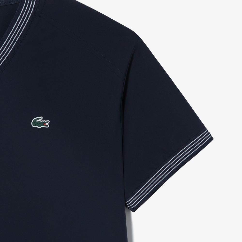 Lacoste Women's Short Sleeve Woven Piste Set-up SF273E-56GHDE