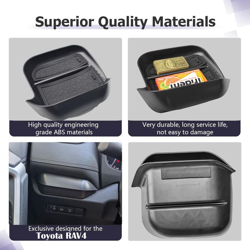 HGWEI Driver's Drawer Storage Box for Toyota RAV4 -2025 Center Console Organizer Interior Drawer Storage Tray Accessories