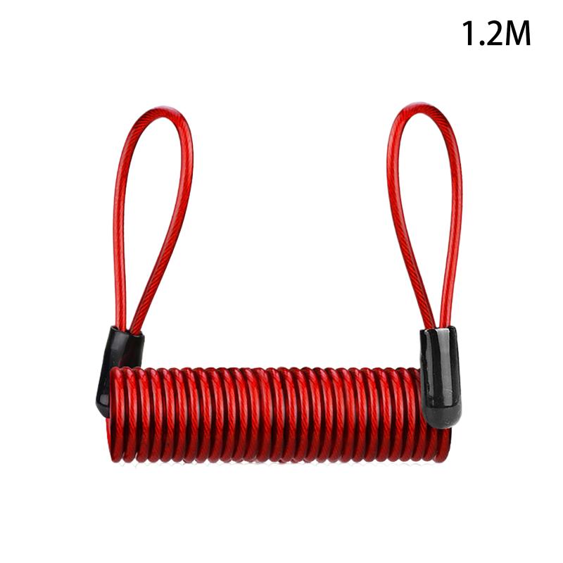 1.5m Disc Lock Reminder Cable, Anti-Theft Motorbike Motorcycle Wheel Disc Brake Alarm Lock Reminder Cable For Motorcycle Parts