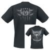 Raro Verão Five Finger Death Punch Gráfico Algodão Camiseta de Banda Unissex Verão Manga Curta Marca de Moda Tee Casual de Luxo Vintage