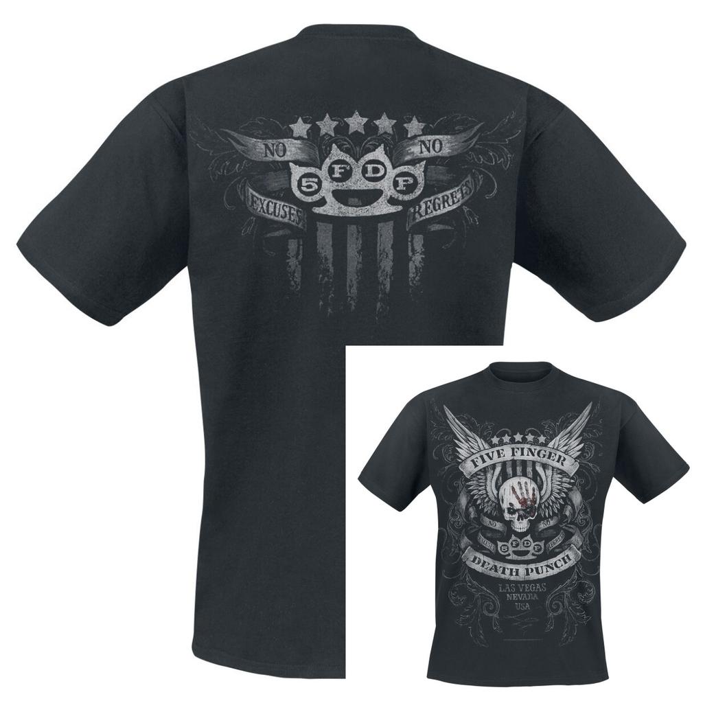 Rare Summer Five Finger Death Punch Graphic Cotton Band Shirt Unisex Summer Short Sleeve Fashion Brand Tee Luxury Casual Vintage