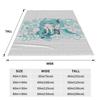 Hatsune Miku Anime  Fleece Throw Blankets Vocaloid Girl Blanket for Home Office Super Soft Bedding Throws