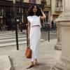 Spring Summer New Women's Cotton Linen Vest Skirt Set INS Casual Two Piece Outfit European American Style