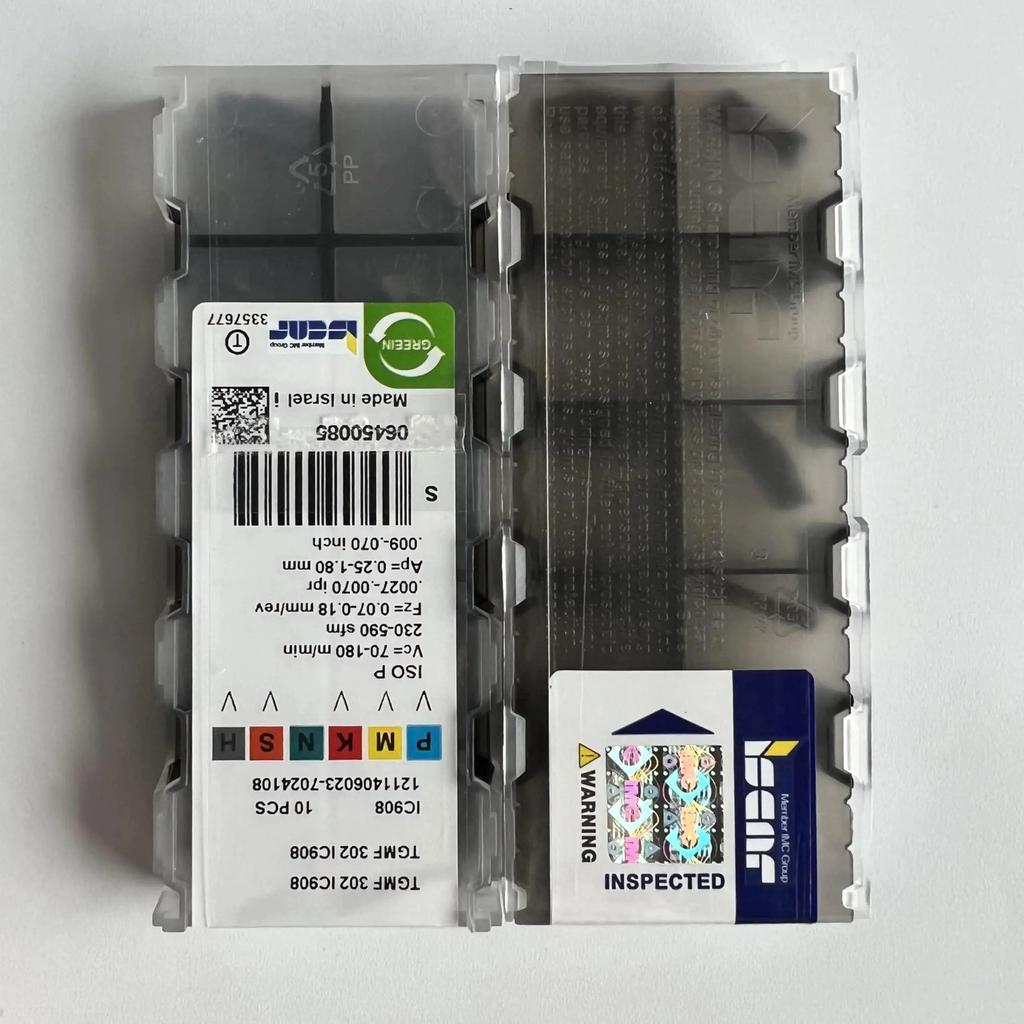 ISCAR / TGMF302 IC908 /Industrial indexable Carbide Inserts 10 PCS