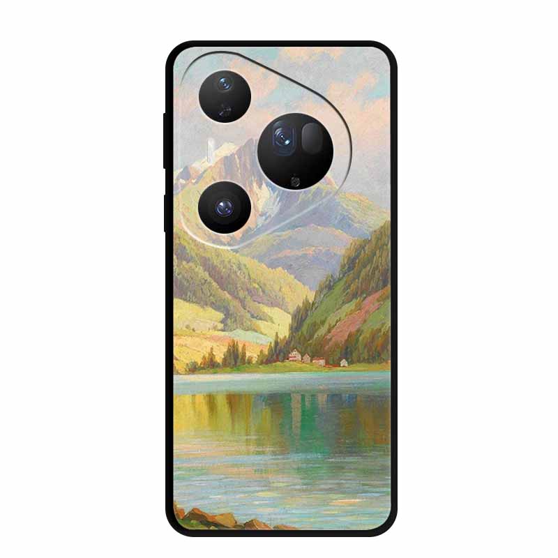 Flower Phone Case For Huawei Pura 70 80 Pro Plus Silicone TPU Cover for Pura80 Pro+ Pura70 Ultra Para Black Back Soft Protector
