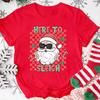 Women'S Christmas T-Shirt - Red Holiday Party Top with We Are Family Text Y2k Ladies Clothes Oversized T-shirt Woman Clothing