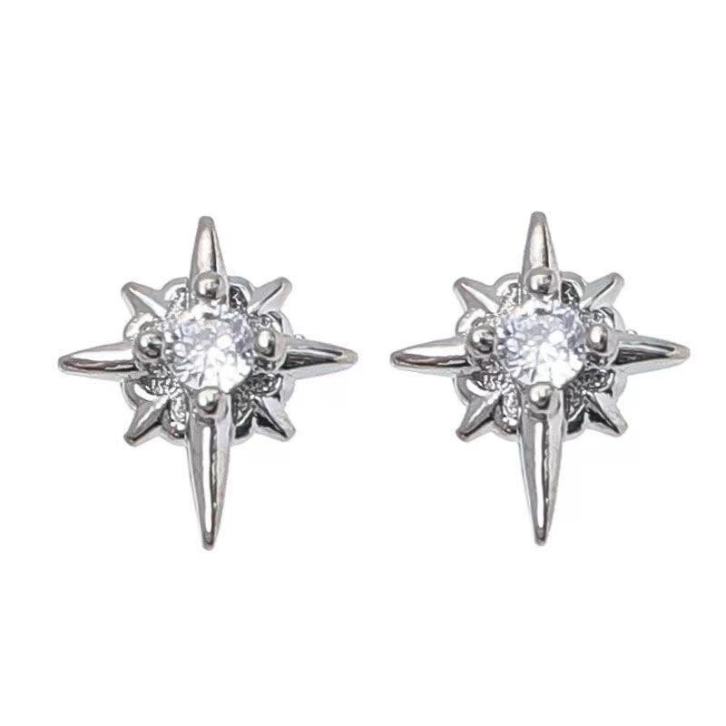 Men's Hip Hop Party Fashion Rhinestone Cast Earrings