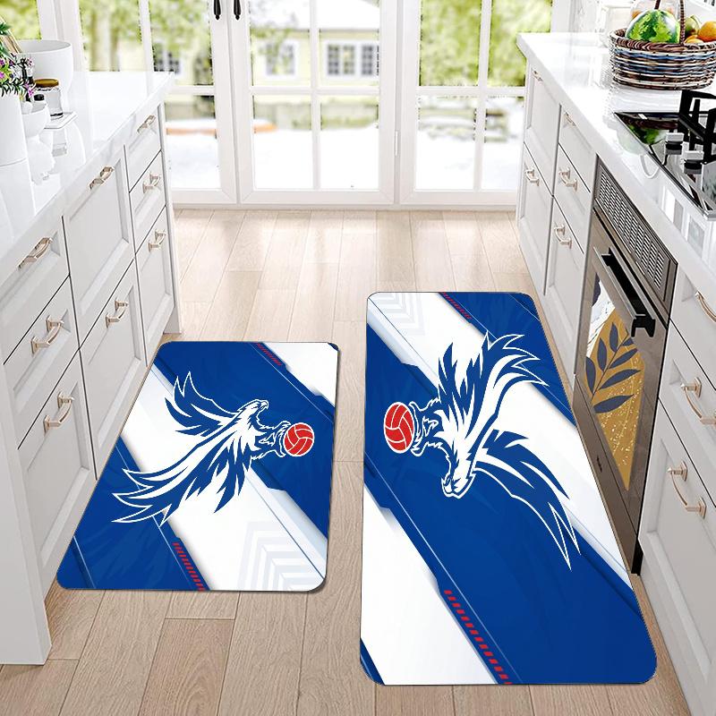 Crystal Palace Flannel Area Rug Soft Kitchen Floor Mat Non Slip Carpet Room Decor