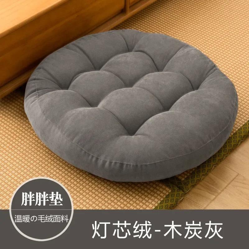 

Напольная круглая подушка для медитации для сидения на полу, однотонная тафтинговая толстая подушка для йоги, подушки для сиденья на балконном стуле 42CM