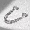 2Pcs Magnetic Clothing Clips with Chain Multi-Function Metal Clothes Magnet Pins Men Women Scarf Shirt Sleeve Pants Button Clip Accessories
