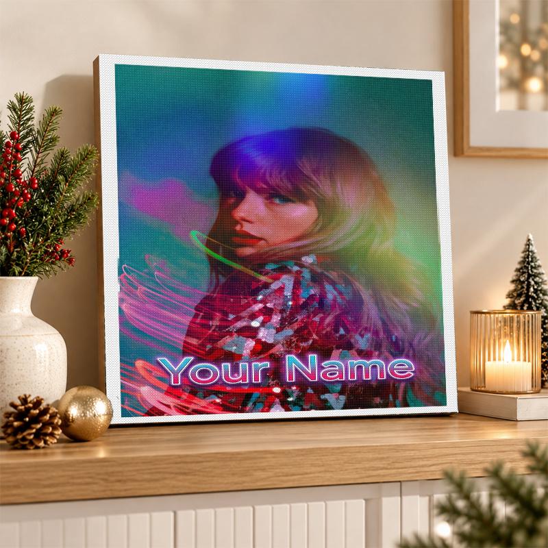 Taylor Swift Benutzerdefinierter Name Text 5D Diamantmalerei Set DIY Vollbohrer Diamantkunst Dekoration