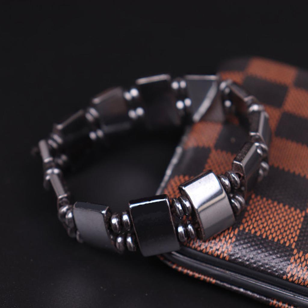 2pcs Men Women Magnetic Bracelet Acupuncture Arthritis Soreness Fatigue Relief Stone Magnet Bracelet