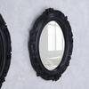 Set of 3 Sarah Wall Mirrors In Black Color
