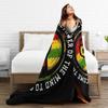 Black History Knitted Blanket Fleece  Super Warm Throw Blanket for Bedroom Sofa Bedroom Quilt