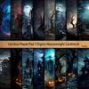Haunted House Cemetery Retro Journal Décor Collage Set - 16 Sheets