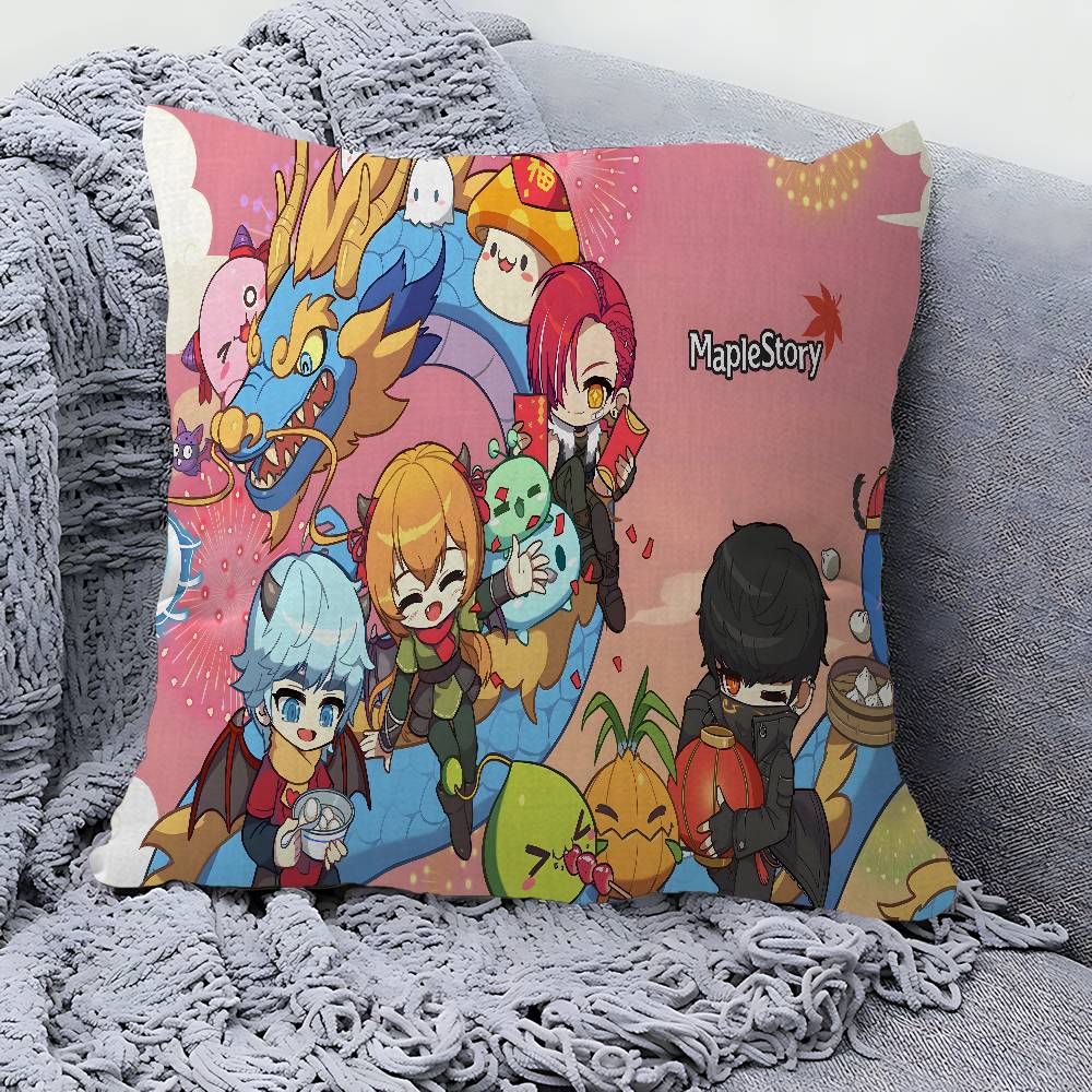 Game Maplestory In Stocked Gamer Pillow Cover for Bedroom Room and Living Room Sofa Decorative Cushion Cover