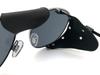 [SPEED ADDICT] LEATHER SIDE COVER PILOT SUNGLASS Silver X Smoke Vintage Aviator Style Windproof Dustproof Motorcycle Goggles Domestic Regular Item