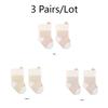 3 Pairs Baby Adorable Floor Socks Breathable Casual Socks For Boys and Girls Striped Cute Kids Indoor Socks