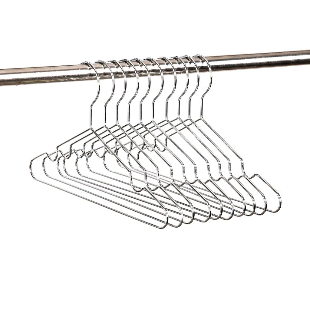 Amber Home Baby Kein Fluoreszierendes Metall Geeignet für 30cm Breite Kleiderbügel, 20er Pack, Silber, Mittel, Kleiderbügel, Elegant, Kinder, Anzüge, T-Shirts, Jacken,