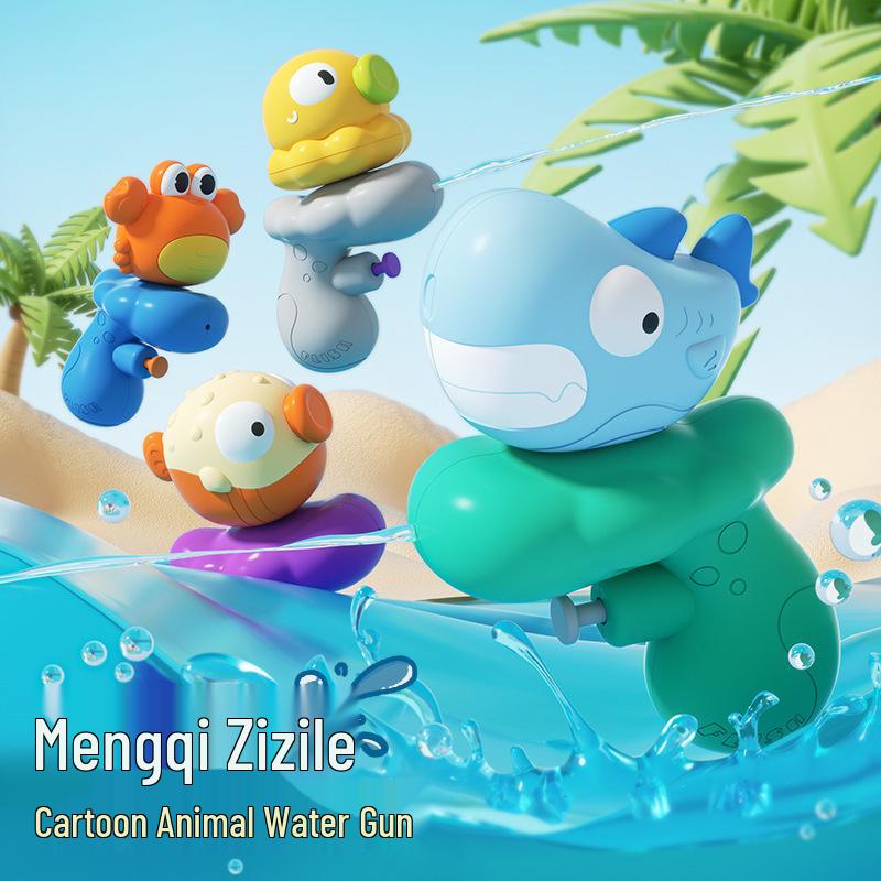 In-Stock Cartoon Eagle Water Gun: Press-Type Handheld Dual Pistols for Kids