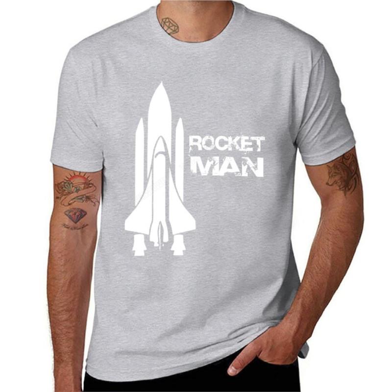 brand tshirt Unisex Rocket Unisex White TShirt anime clothes sweat shirt custom t shirts plain t shirts Unisex cotton teeshirt