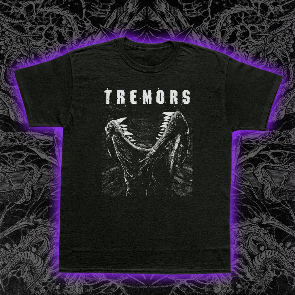 Tremors T-Shirt Kevin Bacon Fred Ward Cult Film Sci-Fi Horror Graboid Tee