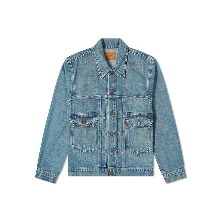 

Levis Vintage Single Button Long Sleeve Loose Denim Jacket Men jackets Blue 85206-0000 S