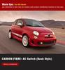 Carbon Fiber AC Switch Frame Sticker for Fiat 500 Interior