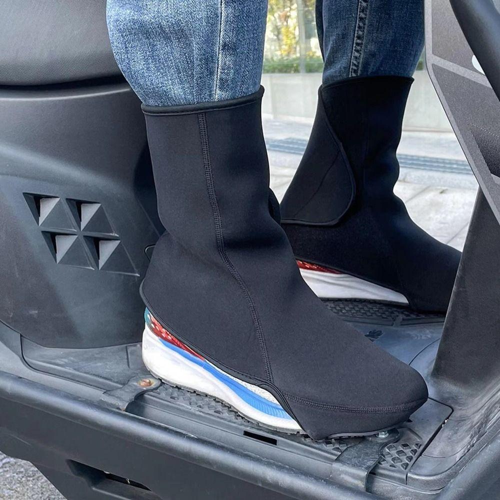 Cold-proof Cycling Shoe Covers Neoprene Motorcycle Riding Leg Covers Mountain Bike