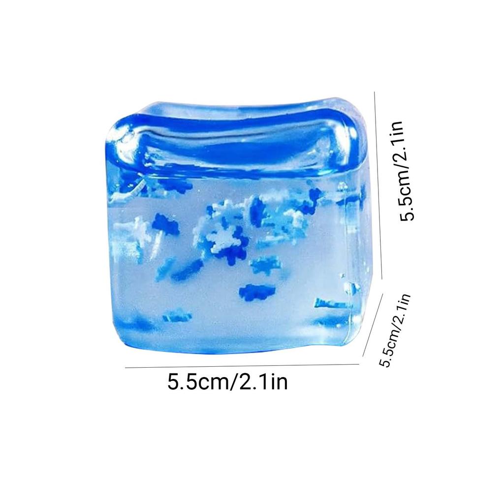 Cube Ice Maltose Pinching Music Snowflake Pinching Slow Rebound Stress Relieving Tool Photography Props Wedding Ornaments