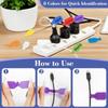 5-50Pcs Nylon Charging Data Cable Labels Strap Hook Loop Writable Wire Label For Electrical Line Organize Cord Office Cable Winder