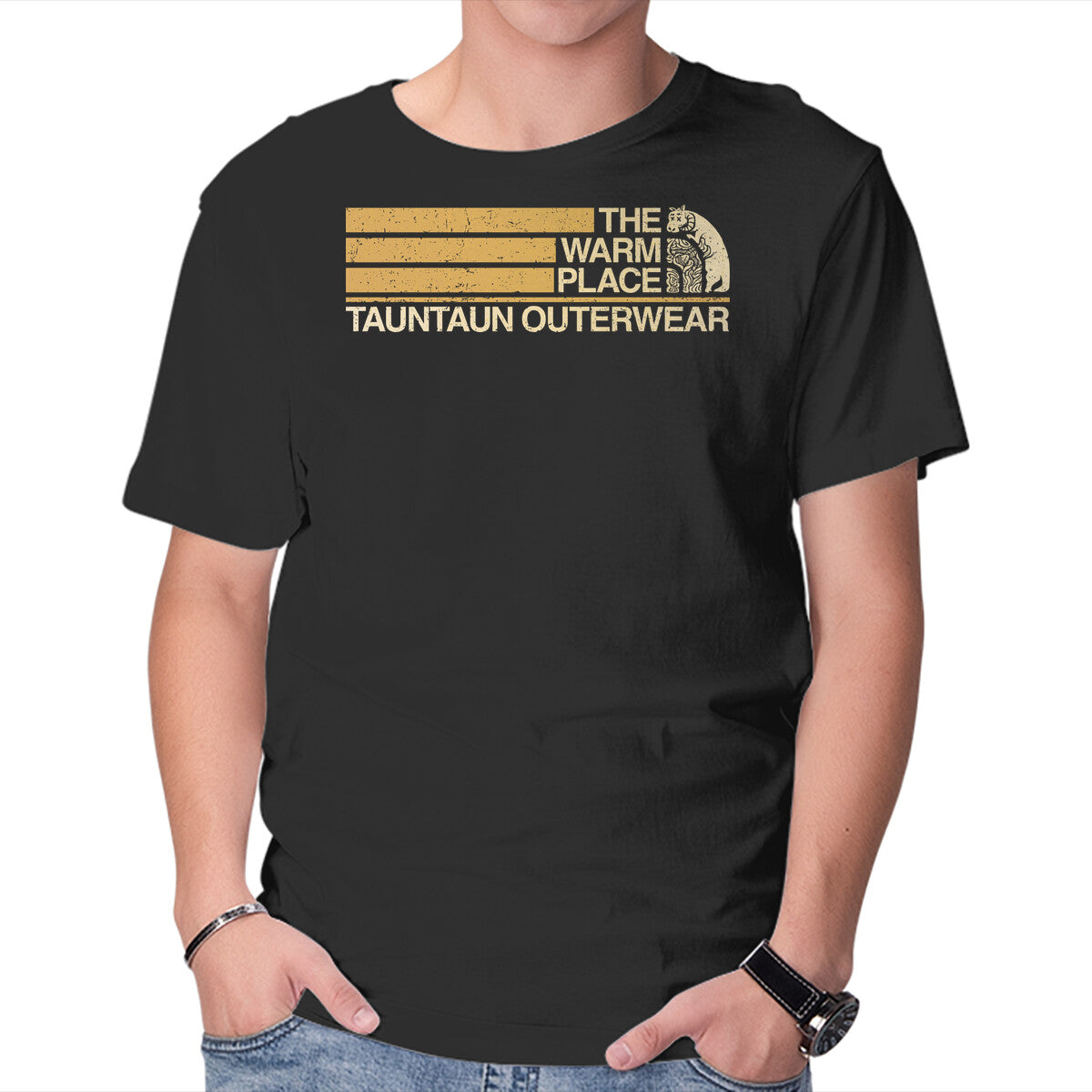 Unisex Crew Neck T-Shirt The Warm Place Graphic Short Sleeve Casual Tee XS