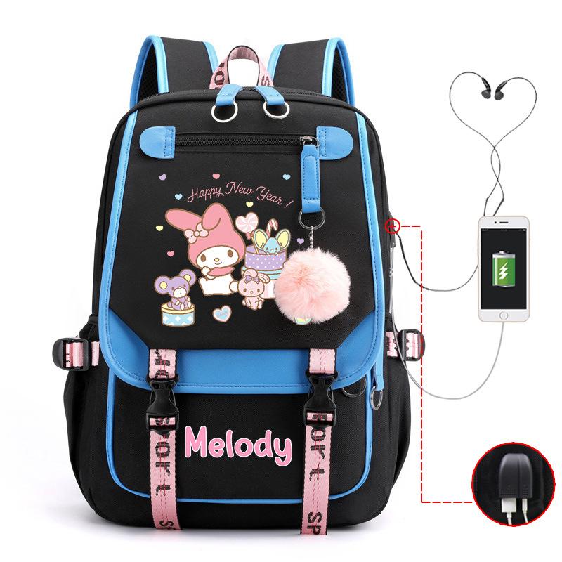 Cartoon Pink Rabbit Children'S School Bag Elementary School Girls Large Capacity Japanese Girls Backpack