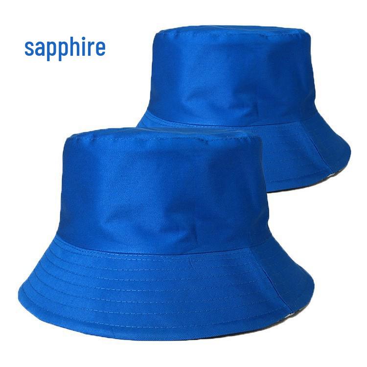 Custom Embroidered Cotton Bucket Hat: Double-Sided, Unisex Sun Protection for Mountaineering.