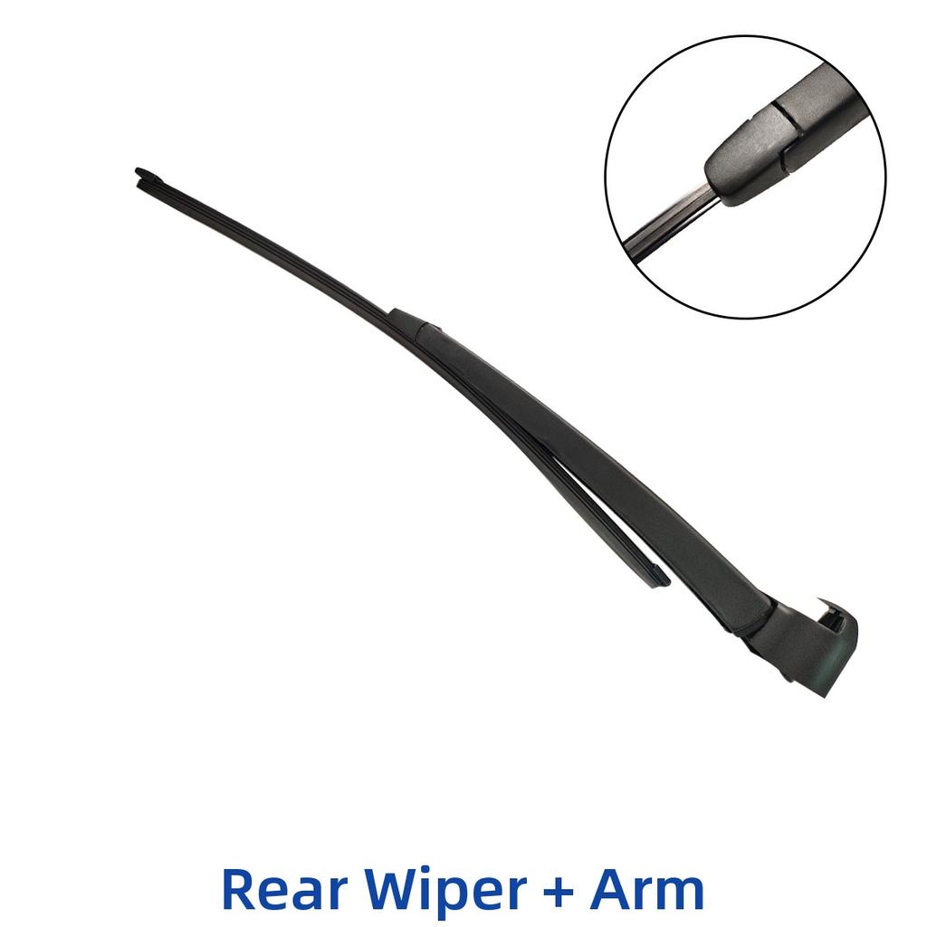 16" 400mm Rear Wiper Blade & Arm Set Kit For Volkswagen Touran 2003-2010 Windshield Windscreen Tailgate Window Rain Brush