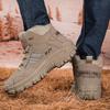 Military Running Shoes Ankle Boots Men Outdoor Climbing Shoes Man Boots Winter Thickness Shoes for Men Mens Desert Boots