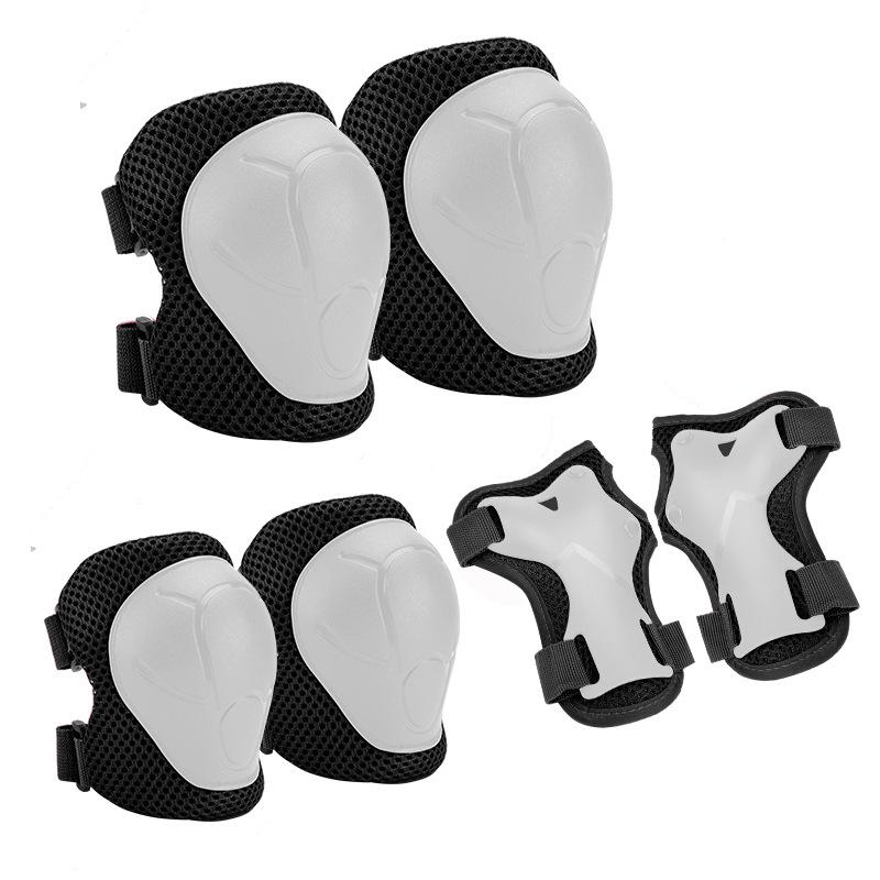 

Children s Scooter & Bike Protective Gear Set - Includes Knee & Elbow Pads for Skating and Biking (6 Pieces) белый