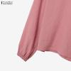 ZANZEA Blouse à manches longues pour femmes et jupes longues Ensembles décontractés deux pièces