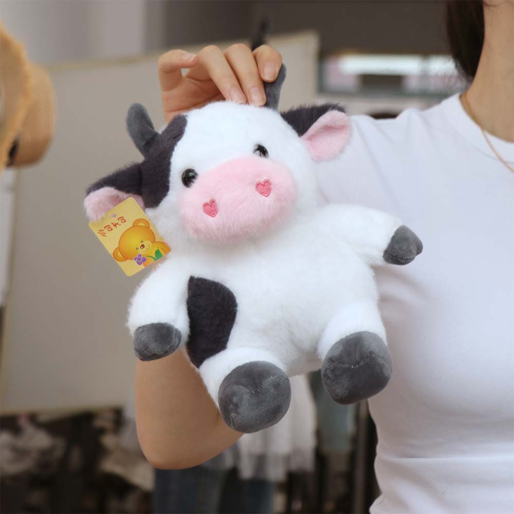 Cartoon Animals Cow Toys Simulation Cow Plush Toy Creative Cow Stuffed Plush Doll Birthday Gift