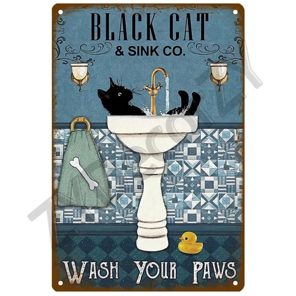 שלט WC לאישה - פוסטר מתכת - שלט קיר לשירותים - אידיאלי ל-KTV, בר, חנות BBQ, חדר אמבטיה - עיצוב תמונה וינטג' לבית, פאב, קיר