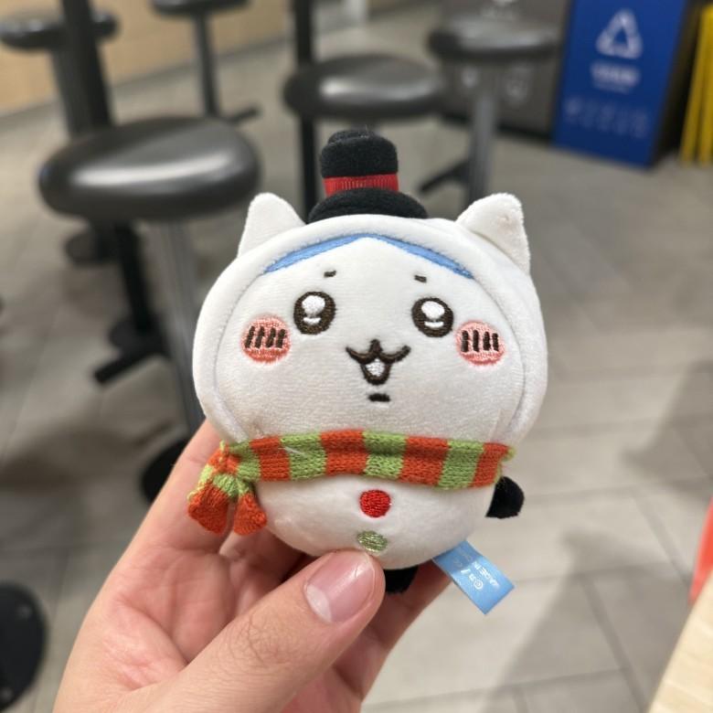 Плюшевый брелок Усаги Чиикава Хачиварэ Рождественский снеговик с мягким наполнителем из ПП хлопка для праздничных подарков Hachiware